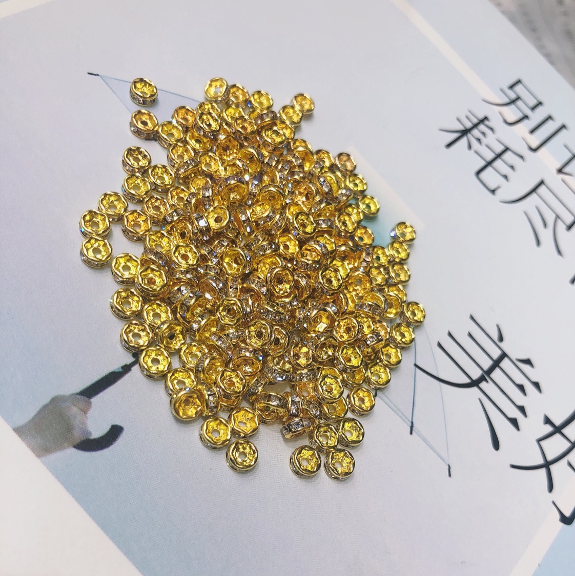 4mm straight-edge diamond ring: silver, gold, rose gold, Kc gold, white K, gun black Specification image