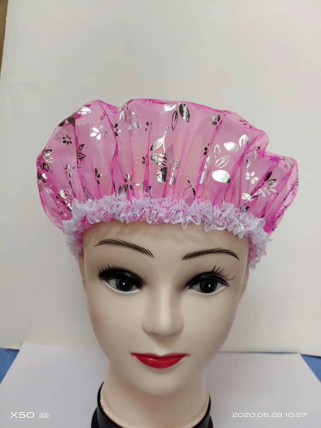 浴帽白底实物图