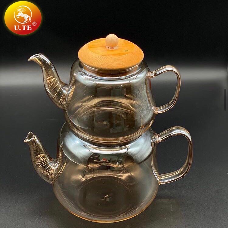 高硼硅玻璃大小套装土耳其伊朗子母壶叠壶