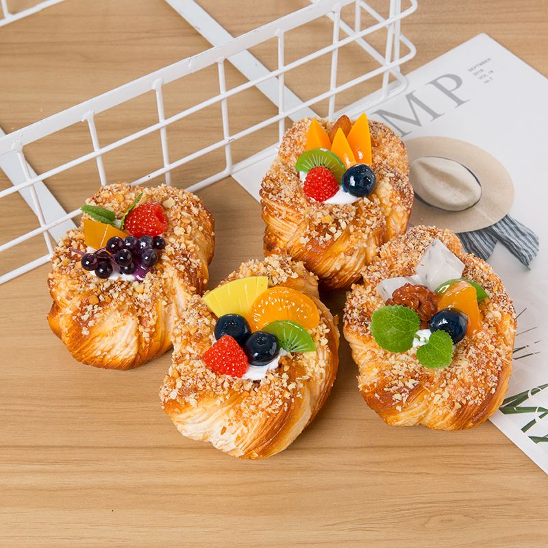 Imitation bread cake PU material refrigerator pendant DIY model decoration props manufacturer direct sale