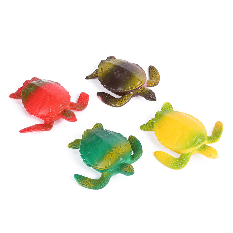 乌龟仿真动物软胶玩具 厂家定制TPR模型地摊儿童益智玩具现货批发