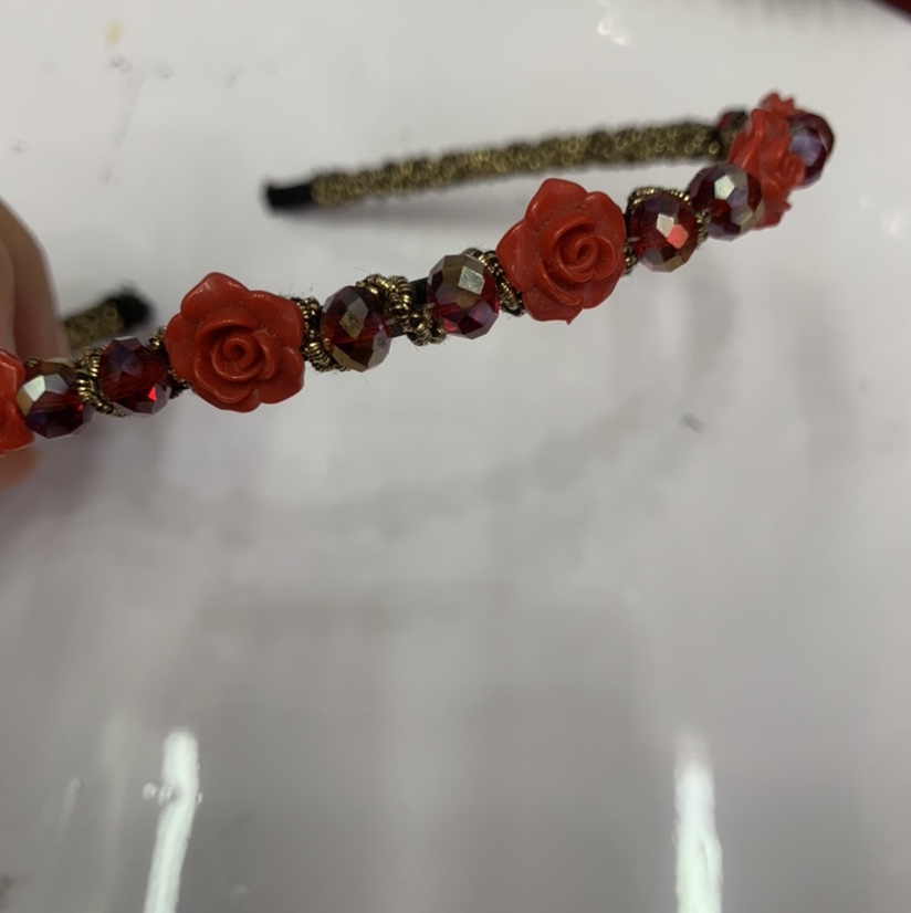 Hilo hecho a mano hebilla de cabeza de cristal tendencia de moda versátil Señora Simple tocados aro de pelo adornos venus
