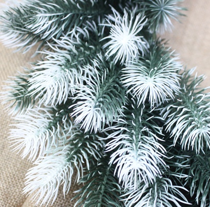 114白色中环45cm 圣诞用品花环白底实物图