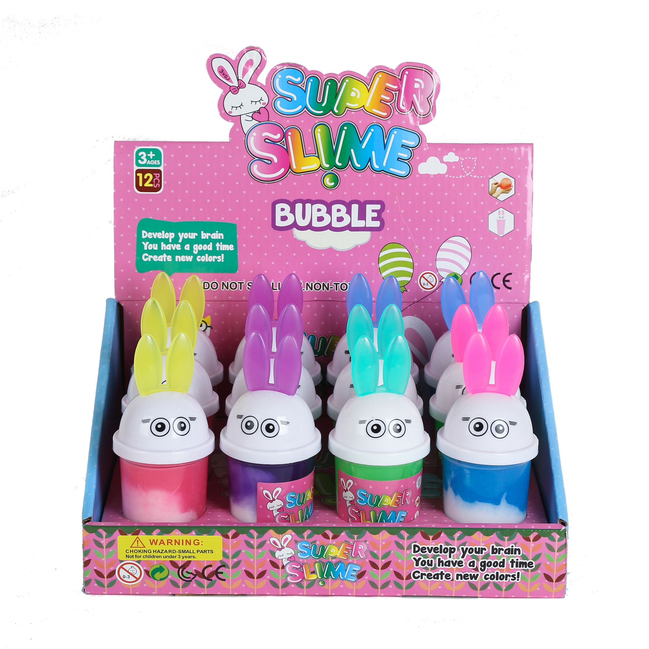 Amazon Children's Rabbit two-color Labrador mud crystal Mud Slime children's toy manufacturers custom thumbnail