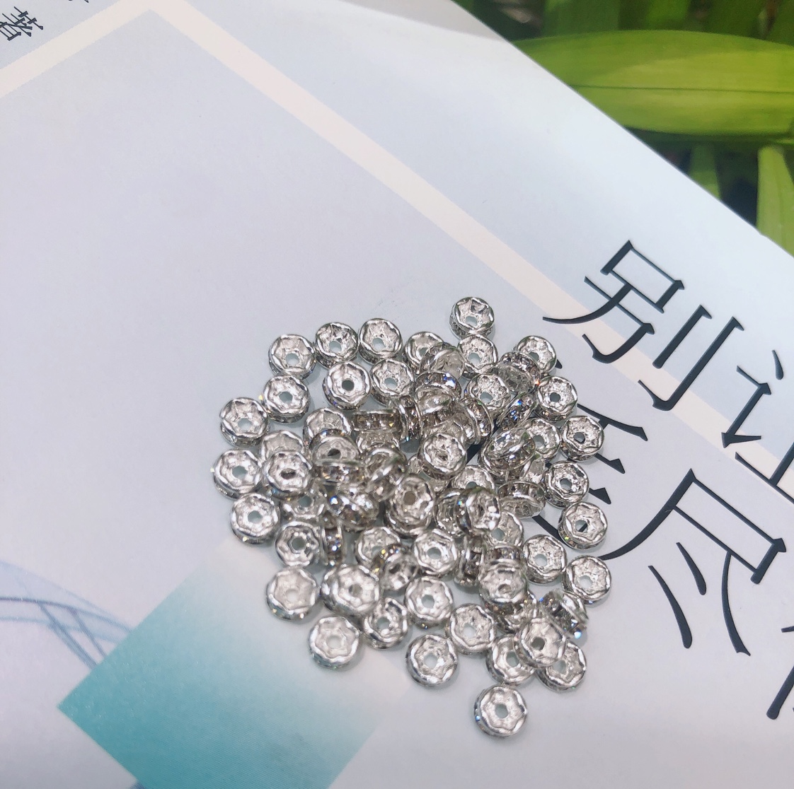 4mm straight-edge diamond ring: silver, gold, rose gold, Kc gold, white K, gun black details Picture