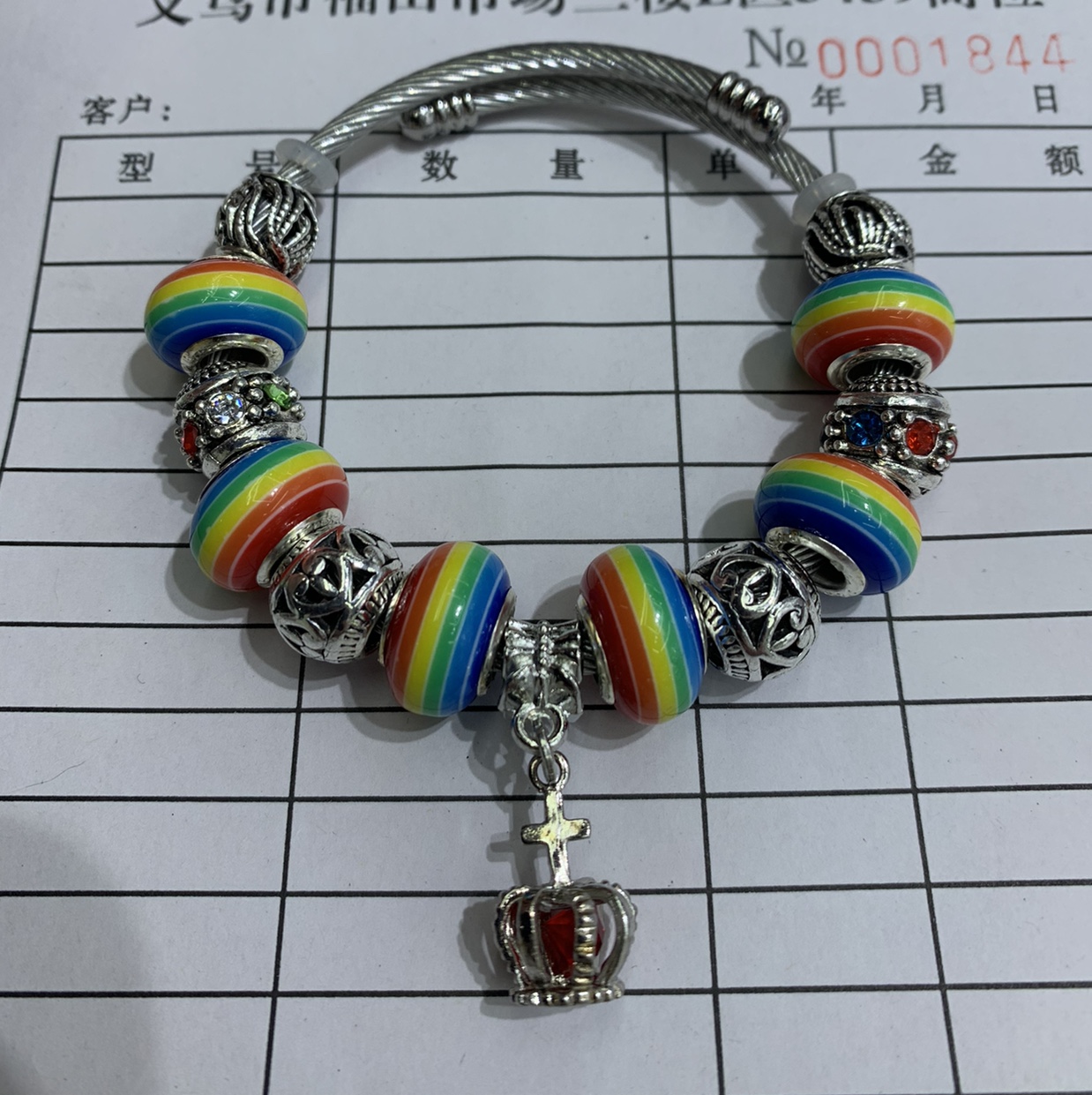 Pendona bracelet stainless steel rainbow style