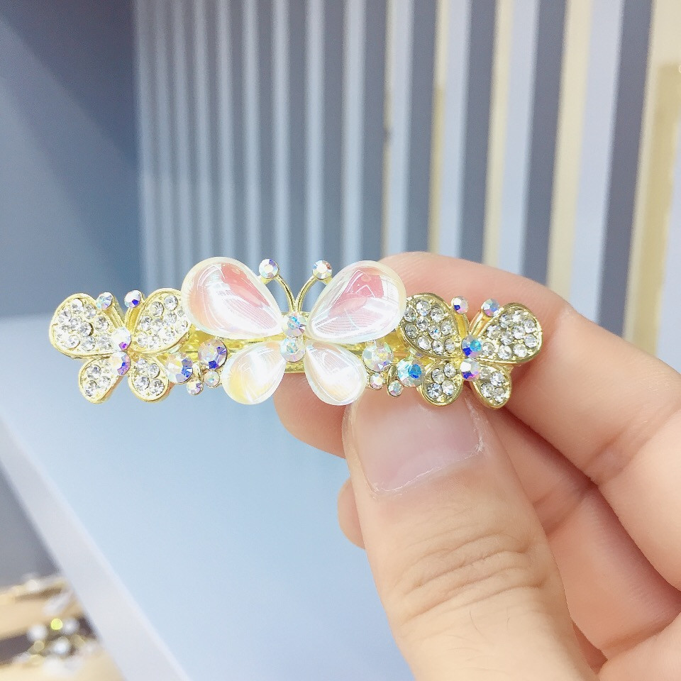 发夹后脑勺发卡顶夹蝴蝶结夹盘发夹水晶女卡子水钻头饰韩国成人发饰详情9