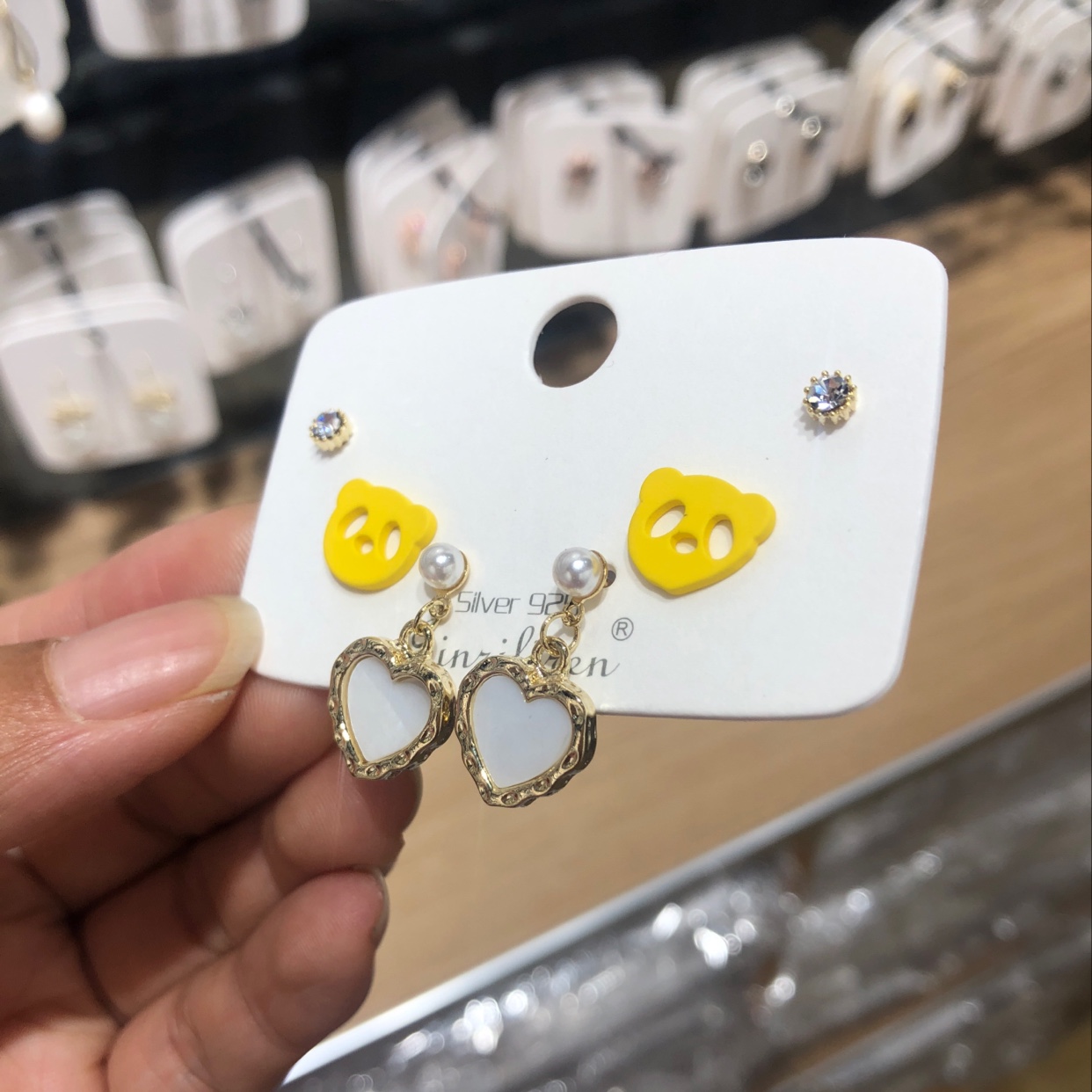 Today's Liren Accessories Fashion Korean-style Ear Stud 3-piece Set Series Specification image