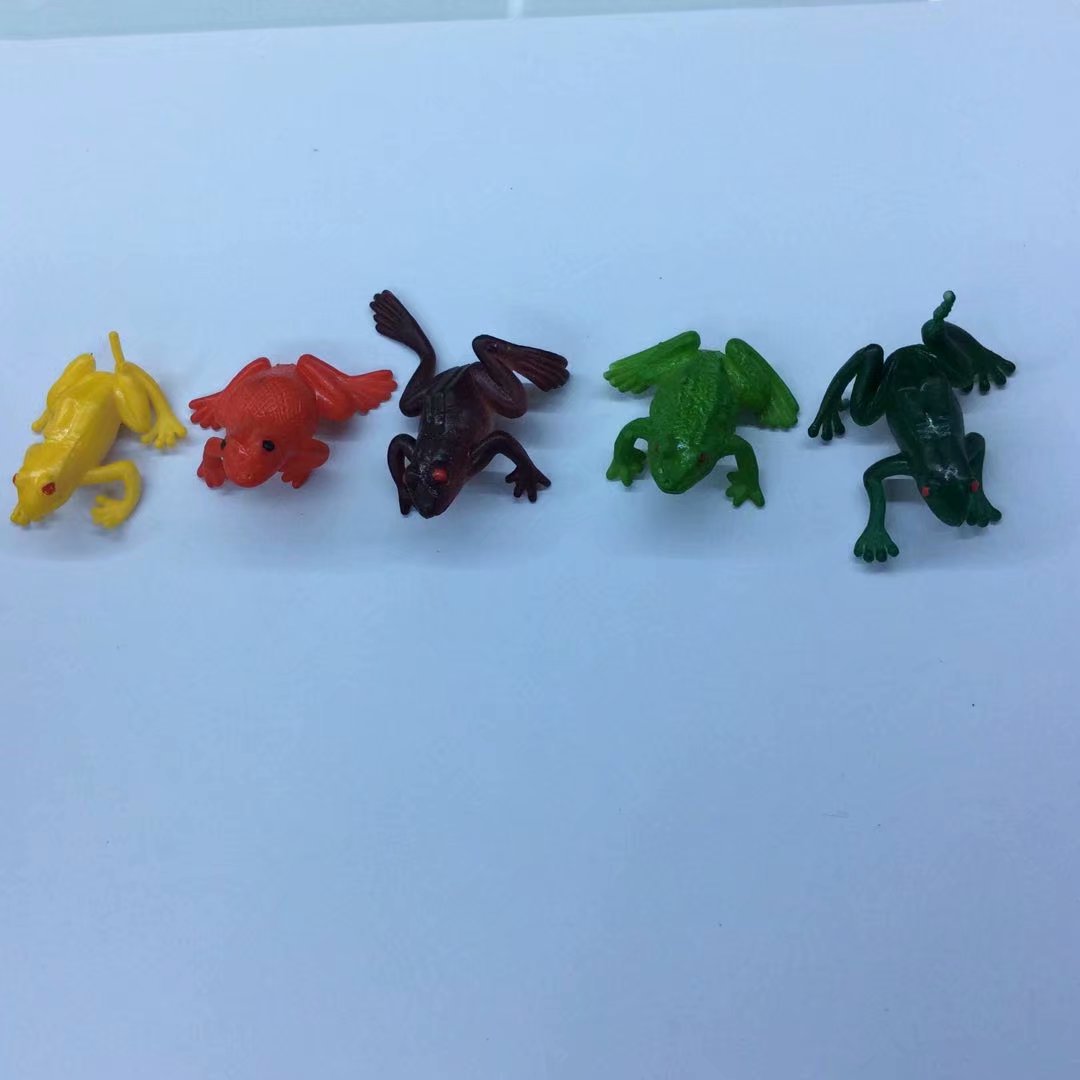 仿真软胶TPR可爱动物玩具3CM小青蛙创意儿童早教用品整蛊玩具批发