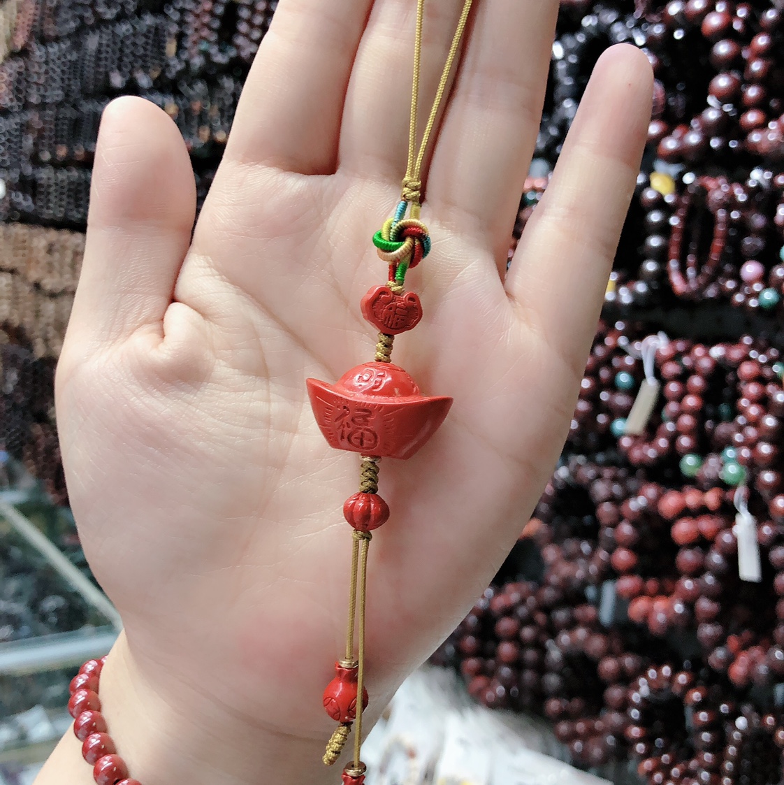 Hand-woven small ingot pendants