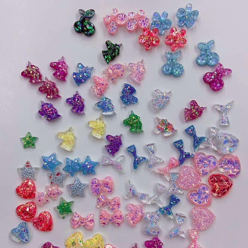 Shuzhi Flash Powder Series 1 Resin Accessories Mobile Phone Refrigerator Patch Fuwode A111
