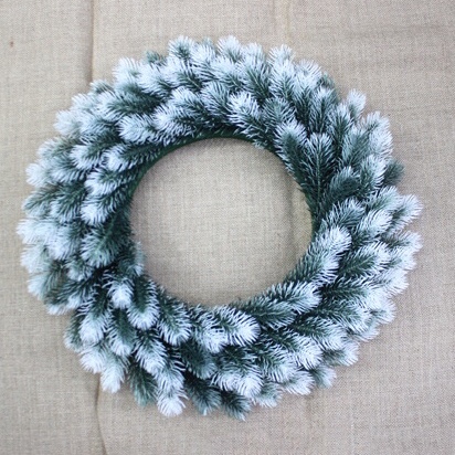 114白色中环45cm 圣诞用品花环