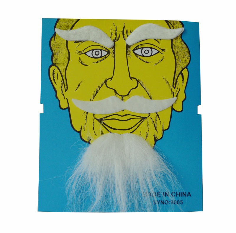 Beard props, Halloween party supplies, movie characters, fake beards, fake beards, white beards, black beards Application Scenario