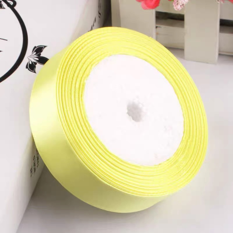 2.5cm silk ribbon, hand-made floral diy rose ribbon, fabric strip, wedding gift packaging tape Specification image
