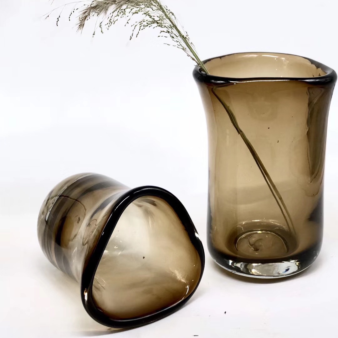 Transparent glass bottle handicrafts, creative Nordic minimalist style water-growing vases, flower arrangement vessels, home decoration ornaments, glass handicrafts Specification image