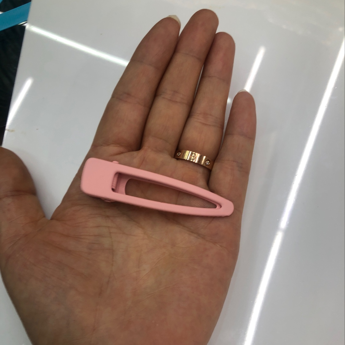 Xiaogao hair accessory flat duck clip like leather paint alloy hair accessory pic 2