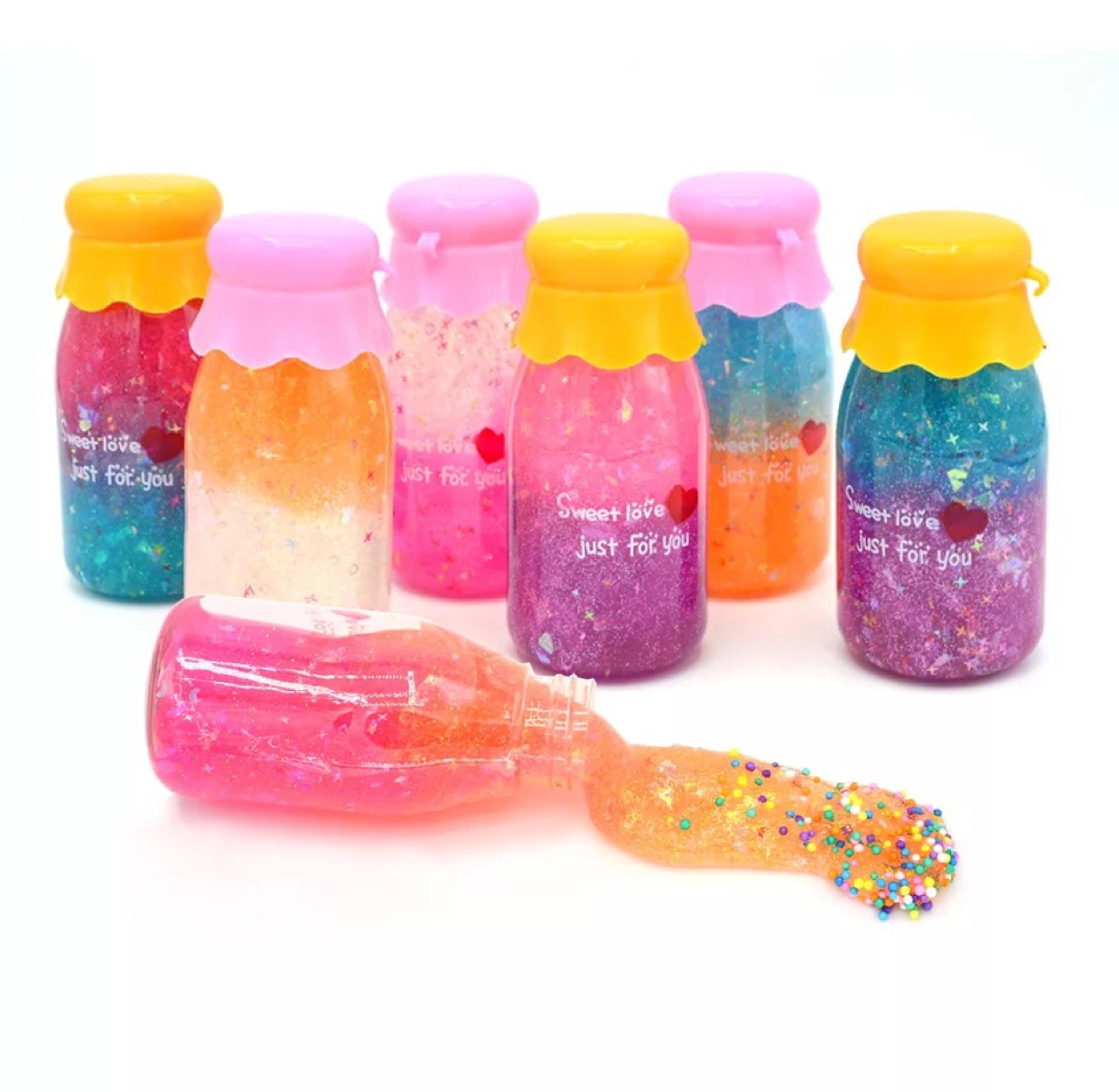Crystal Mud Slym set Safe, non-toxic, creative, handmade DIY materials transparent rubber color mud ruyi modeling toys thumbnail