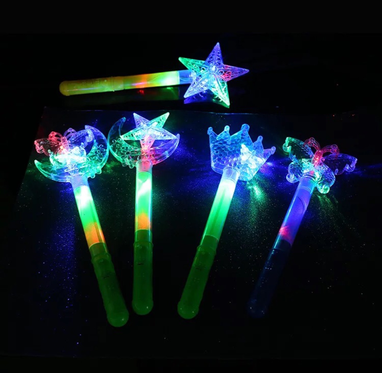 Six types of luminous sticks