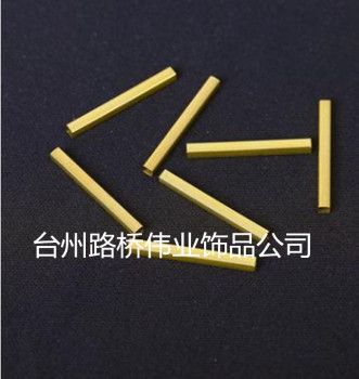 Custom-made brass square straight tube jewelry accessories based on samples full figure
