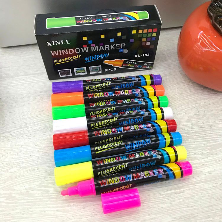 Liquid CHALK LED Electronic light board Highlighter pen Blackboard pen 7-color water-based pen XINLU CHALK MARKER