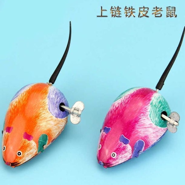 Tin Frog Childhood memories Winding cock winding mouse nostalgic classic toy gift winding tin Rabbit