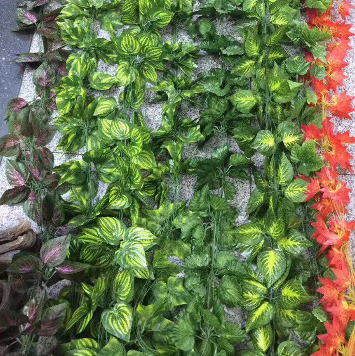 仿真叶藤花藤条葡萄树叶吊顶管道装饰藤蔓塑料绿植物缠绕遮挡