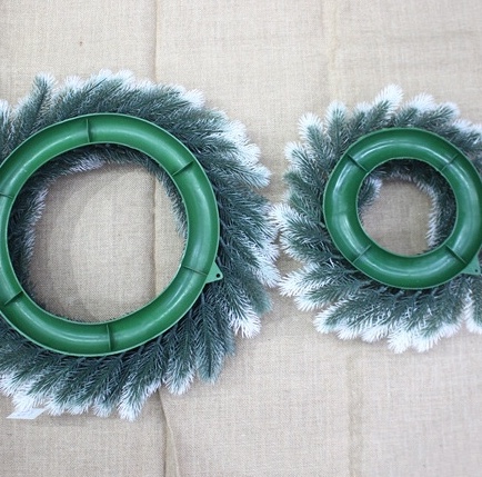 114白色中环45cm 圣诞用品花环详情图8