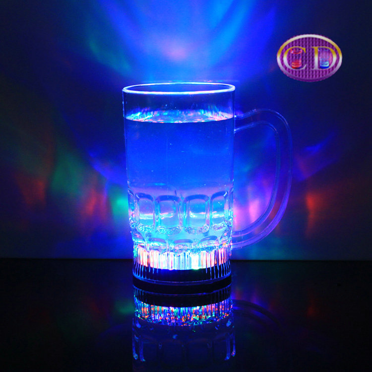 炫彩感应闪光杯婚庆用品爆款产品，各式各样闪光电子产品和玩开关大号直啤酒杯详情图6