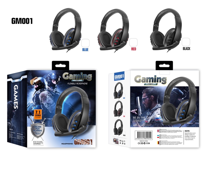 GM001 gaming headphones, wire-controlled headphones with tuning, mobile game PUBG headphones, Honor of Kings headphones, over-ear headphones, computer headphones details Picture
