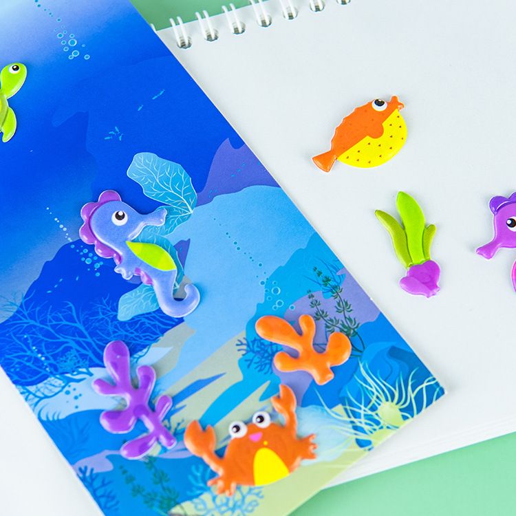 Wah Ti factory direct sales new puzzle creative cartoon DIY stickers fun colorful stickers can be wholesale Application Scenario