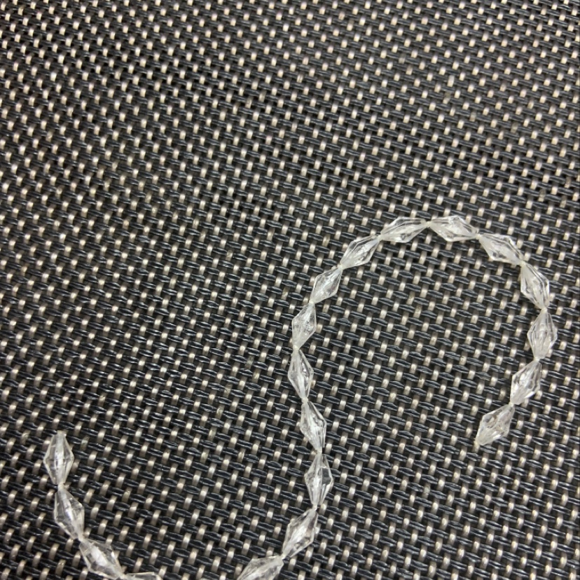 透明4x7尖珠线珠