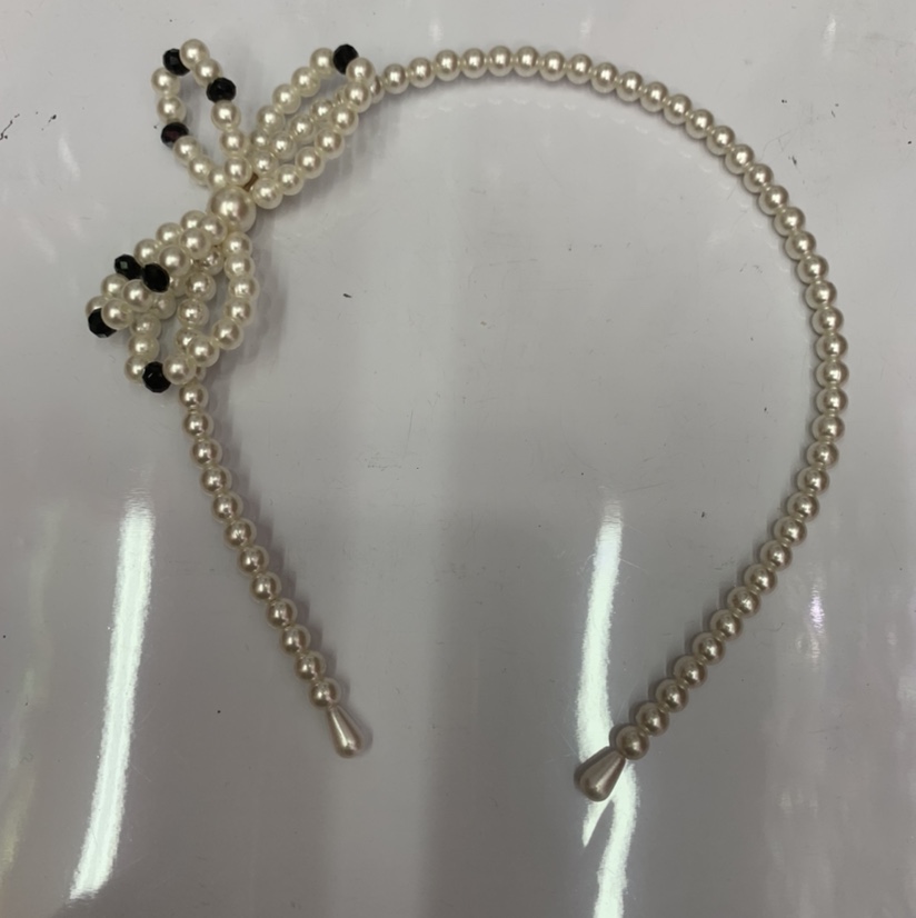 Perlas cristal cabeza hebilla tendencia de la moda versátil Señora Simple tocados aro de pelo venus adornos