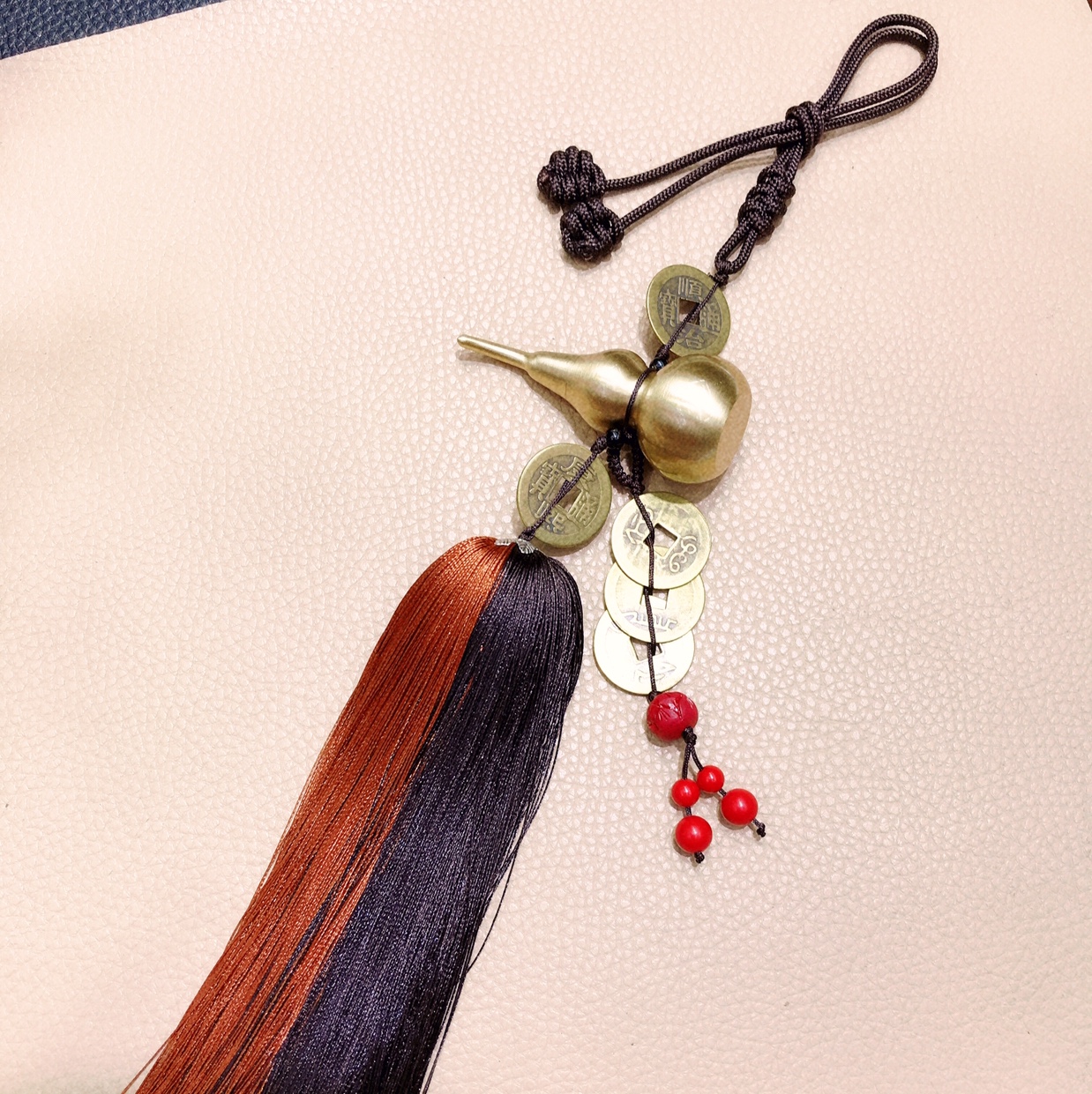 Pure copper gourd pendants