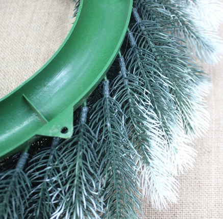 114白色中环45cm 圣诞用品花环详情图6