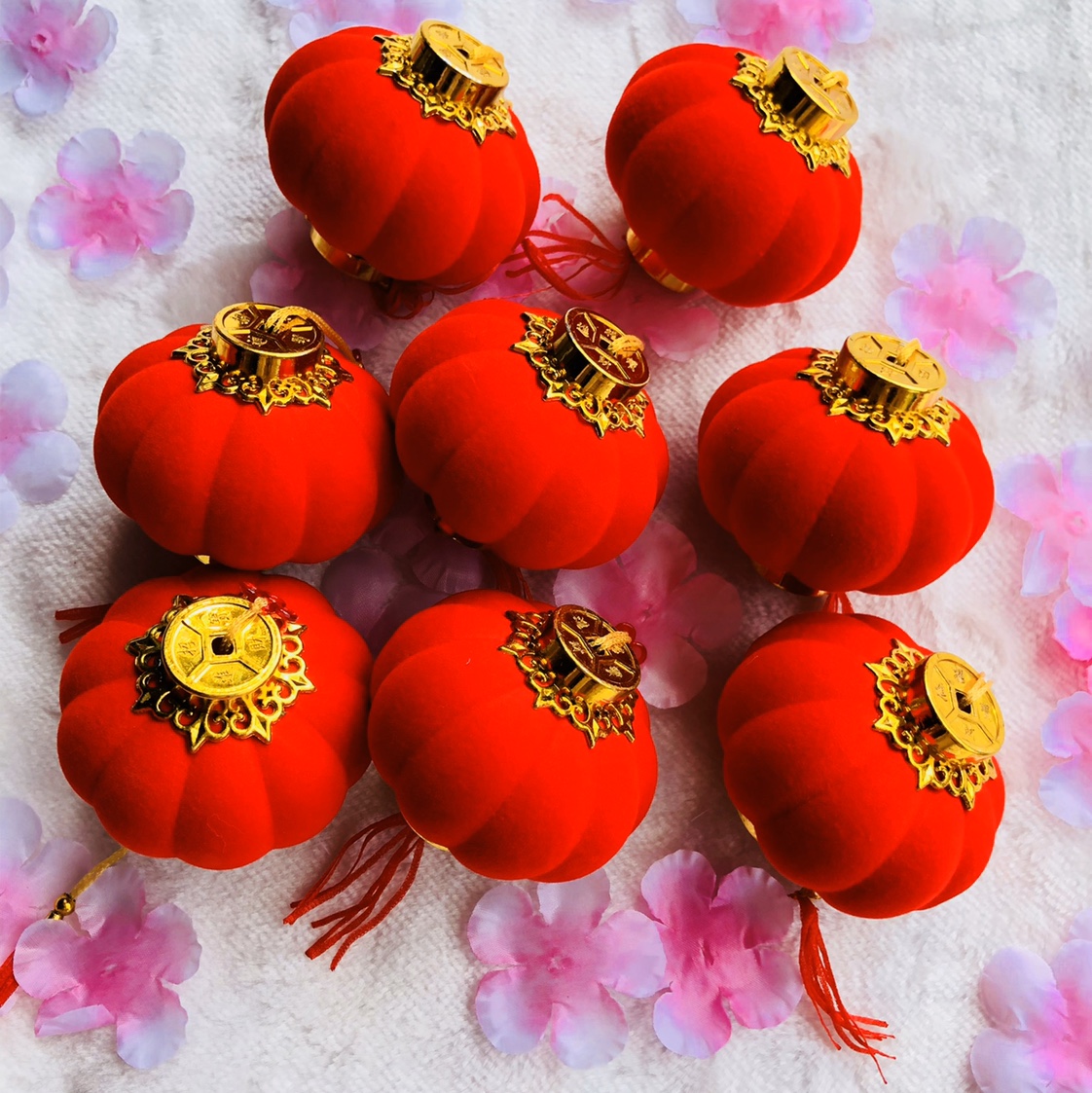 5#植绒灯笼细节图