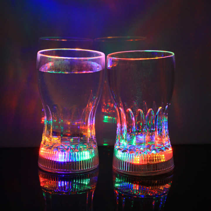 炫彩感应闪光杯婚庆用品爆款产品，各式各样闪光电子产品和玩具开关大淑女发光杯详情9