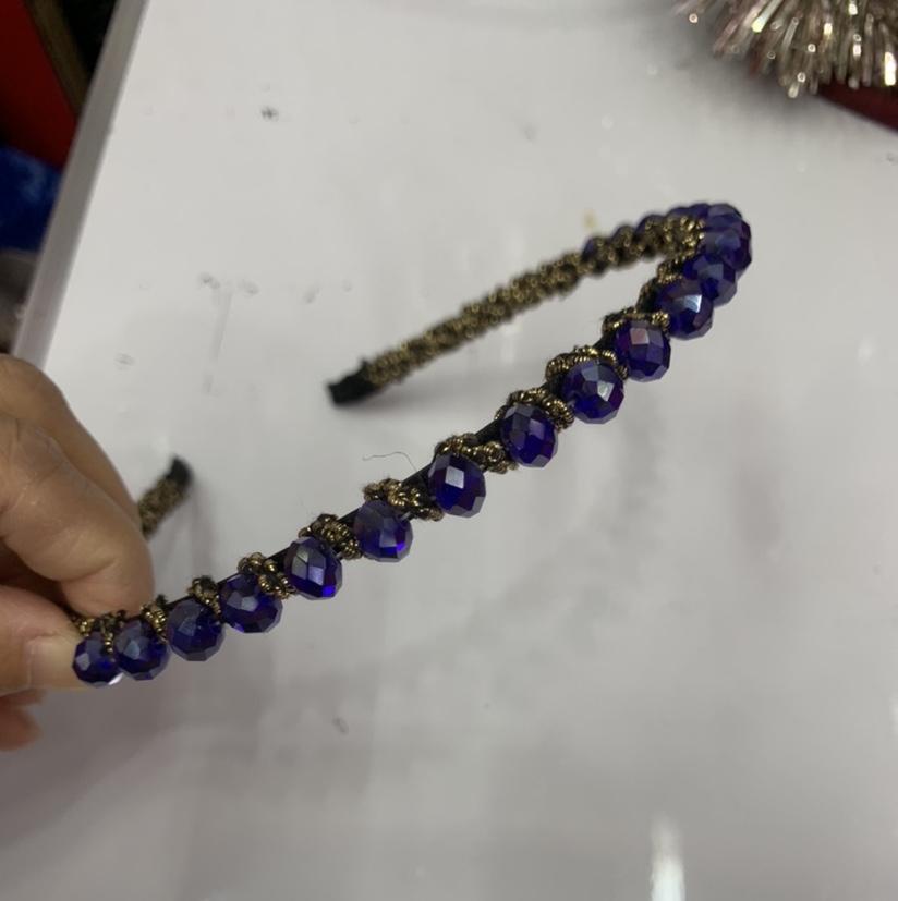 Hebilla de cabeza de cristal tendencia de moda versátil Señora Simple tocados aro de pelo venus adornos
