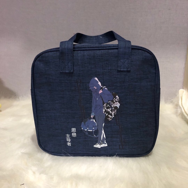 Love Fashion A105 Frosted Square Bag Lunch Box With Interlining Cloth 2020 New undefined
