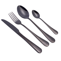 1010高档餐具套装 黑色不锈钢刀叉 创意彩色西餐牛排刀叉勺