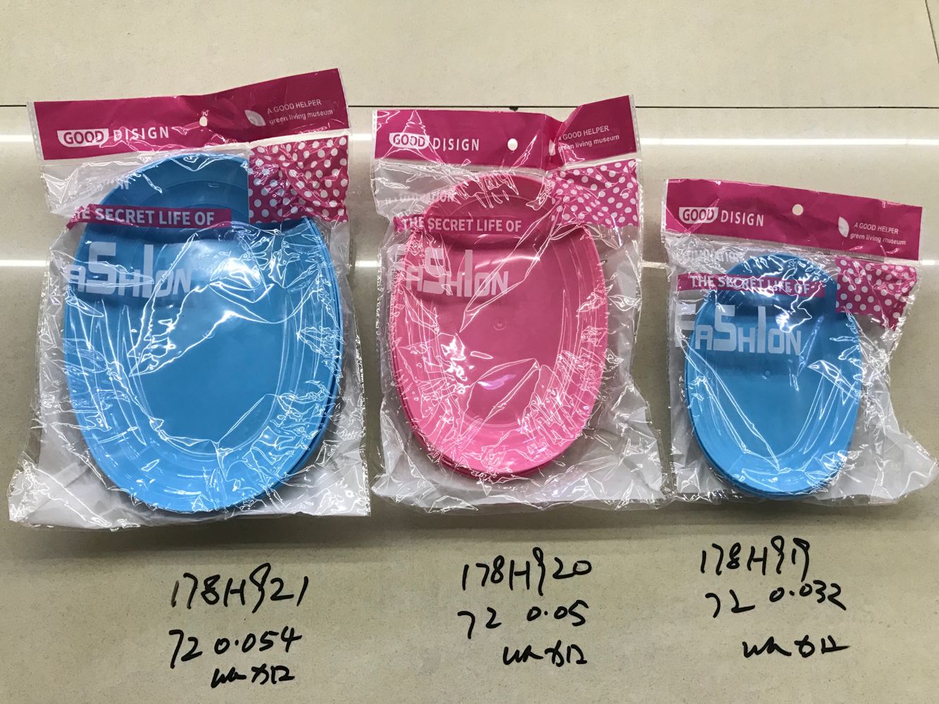 178H919/920/921 plastic fruit plate dry fruit snack plate