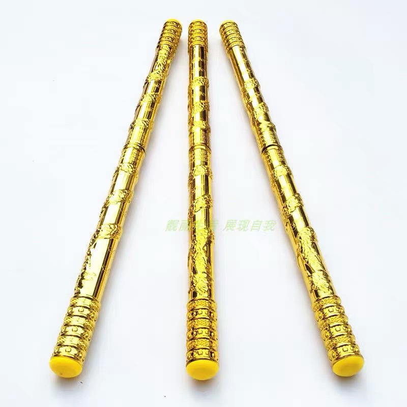 金箍棒/伸缩金箍棒/金箍棒白底实物图