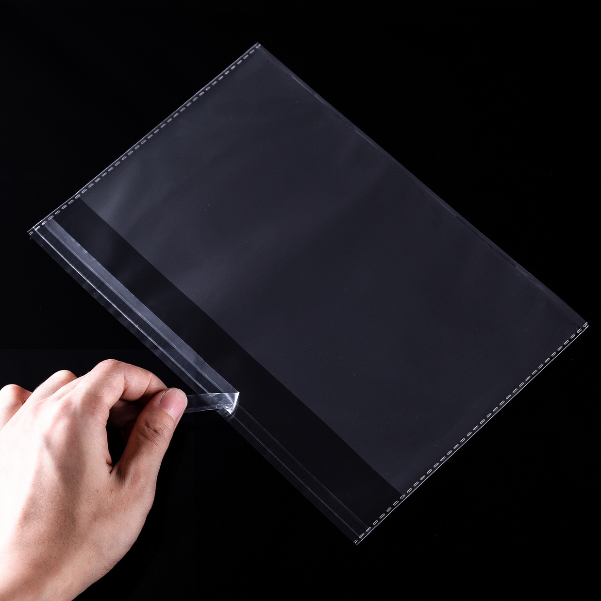 In-stock thickened opp bags, self-adhesive bags, self-adhesive transparent plastic bags, accessories, underwear, socks, side-opening packaging bags, Qinyun 133 details Picture