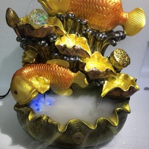 Resin water rockery fountain feng Shui ball water wheel