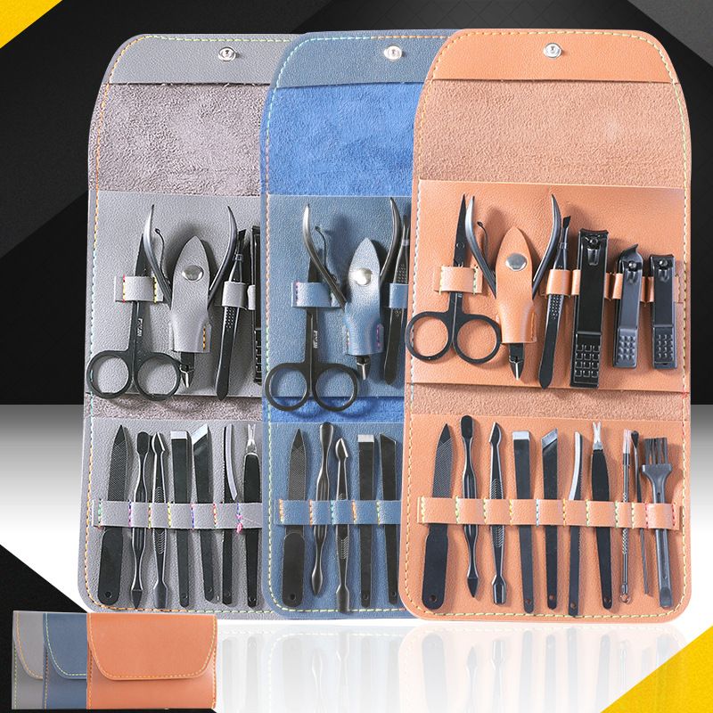 Stainless steel leather nail clipper set Manicure tool Nail clipper set Dead leather nail clipper set nail tools