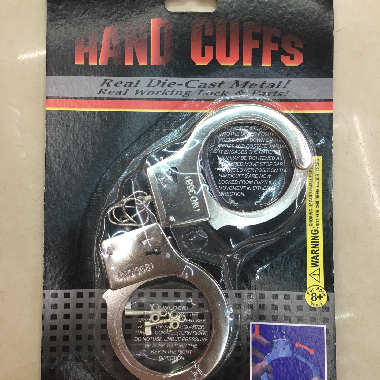 The toy sucked on the handcuffs thumbnail