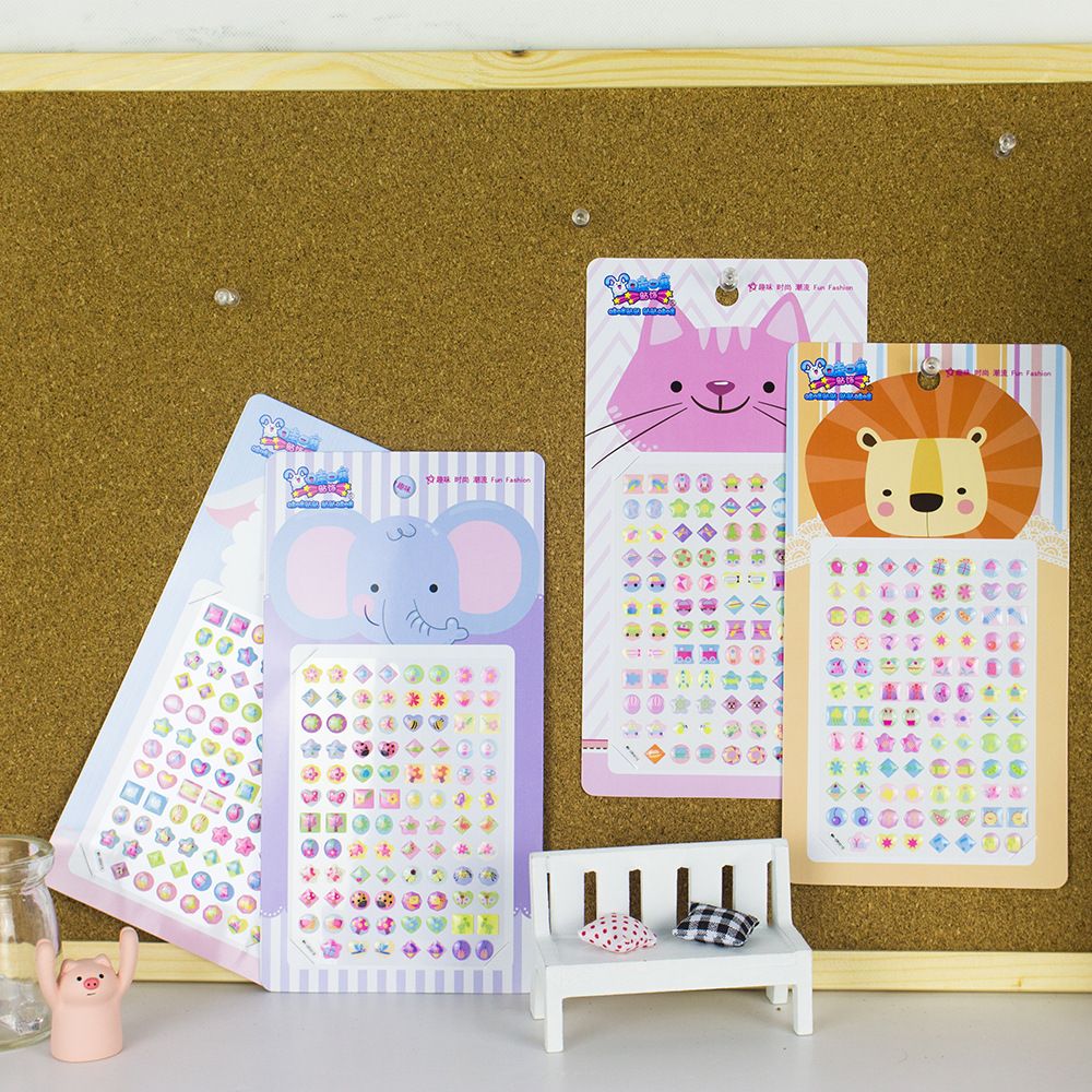 Wahi fashion best-selling earrings with DIY stickers environmental protection material variety full figure