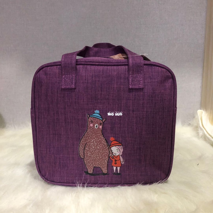 Love Fashion A105 Frosted Square Bag Lunch Box With Interlining Cloth 2020 New Specification drawing