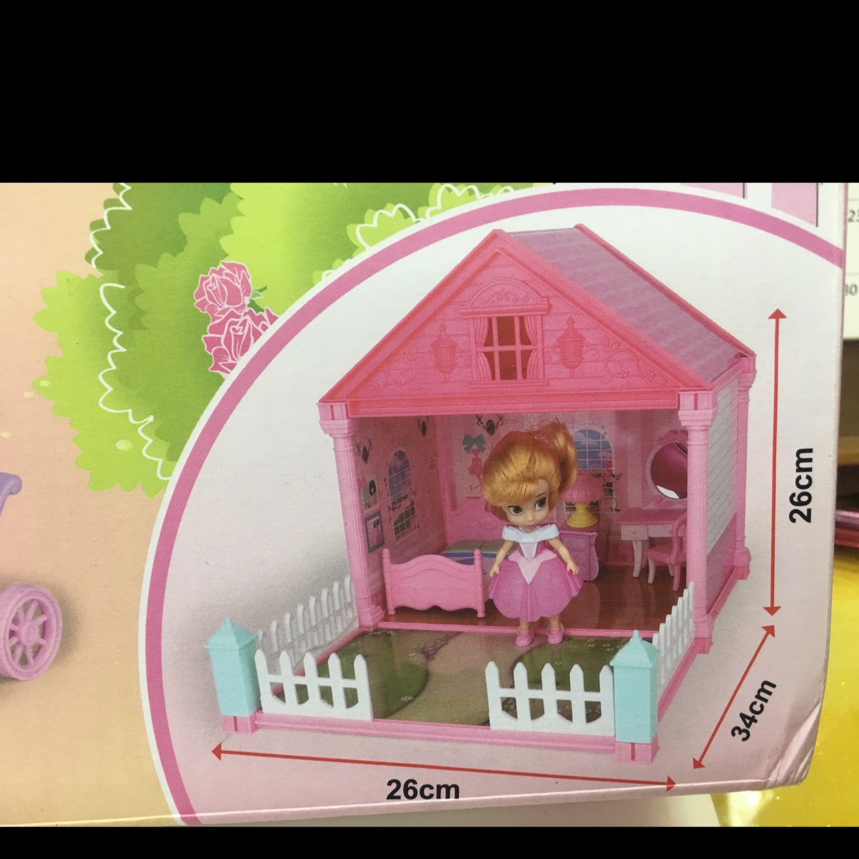 Mini dolls build house of blocks in every house Specification drawing