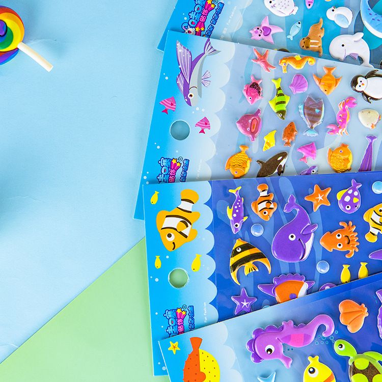 Wah Ti factory direct sales new puzzle creative cartoon DIY stickers fun colorful stickers can be wholesale Specification drawing