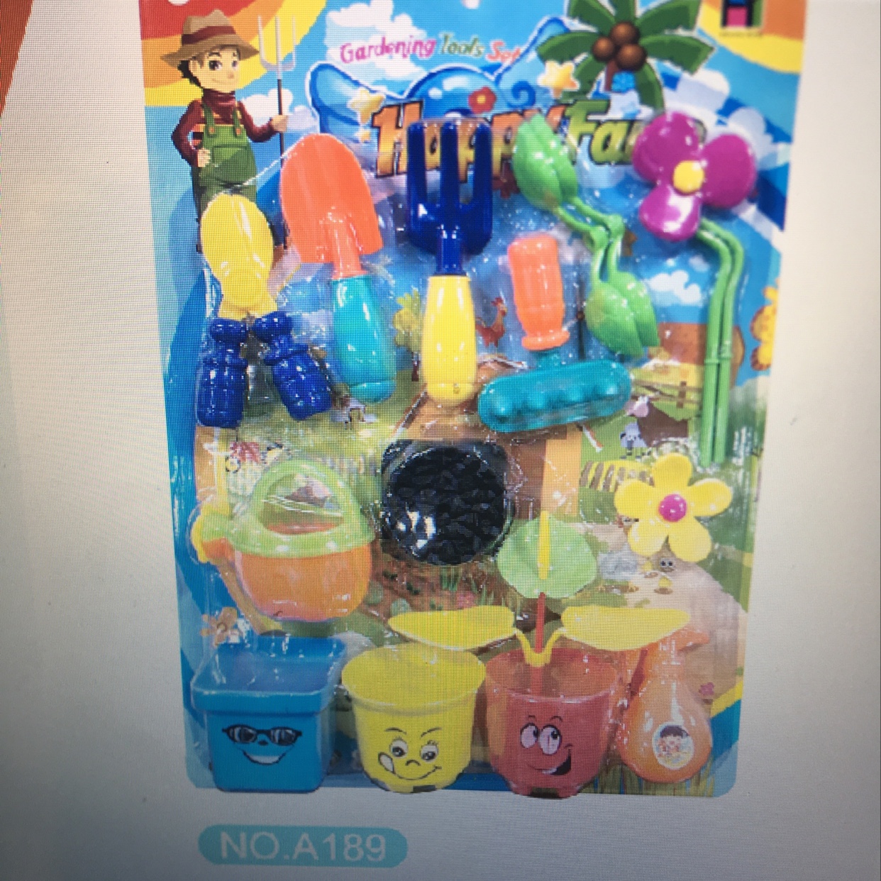 Children's flower-growing tools and toys